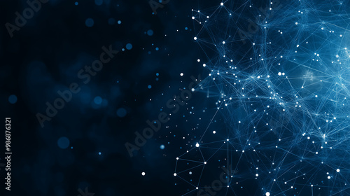 Abstract Technology Network Background Illustration.