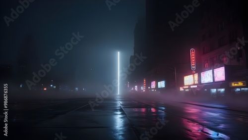 night traffic in the city