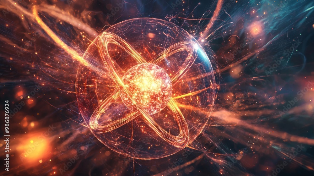 Illuminating the Power Within: Captivating Visualization of Nuclear Fission Beauty Illuminating the Power Within: Captivating Visualization of Nuclear Fission Beauty