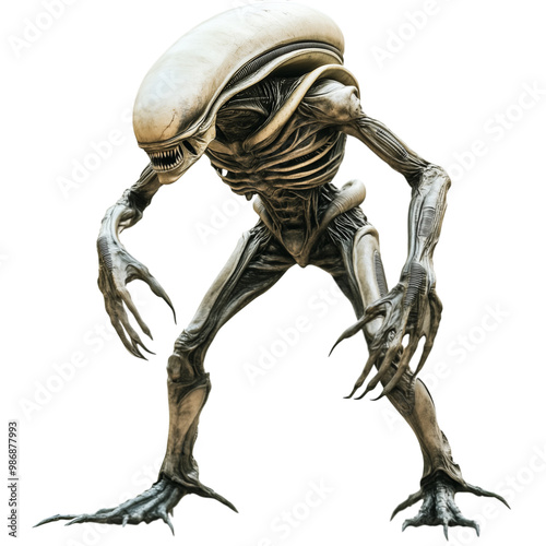 Alien species isolated on a transparent background photo