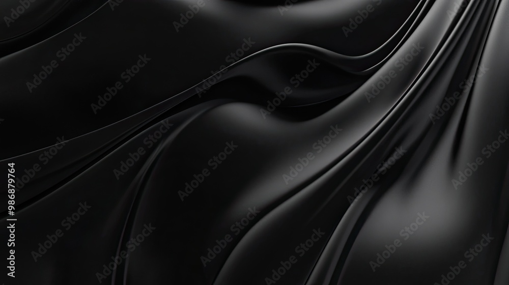 Extra dark background, suitable for website headers or digital design, offering a dramatic and sleek visual. 3D rendering.