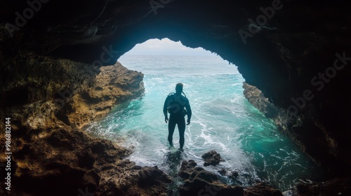 Exploring a mysterious underwater cave off the coast of Hawaii Island