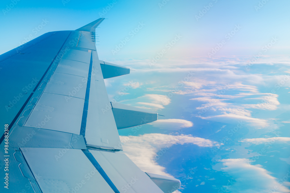 Obraz premium 飛行機から見えるアイスランドの風景