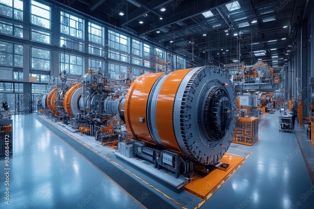 Industrial Facility with Large Machinery Industrial Facility with Large Machinery