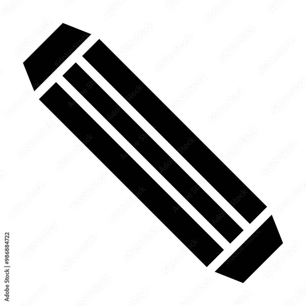 Wooden Dowels Vector Glyph Icon Design Wooden Dowels Vector Glyph Icon Design