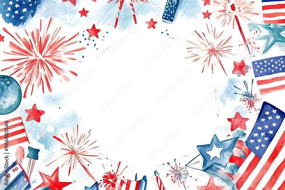 Fototapeta premium USA independence day background