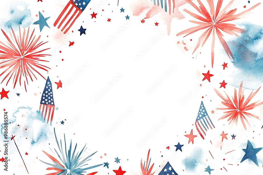 Obraz premium USA independence day background