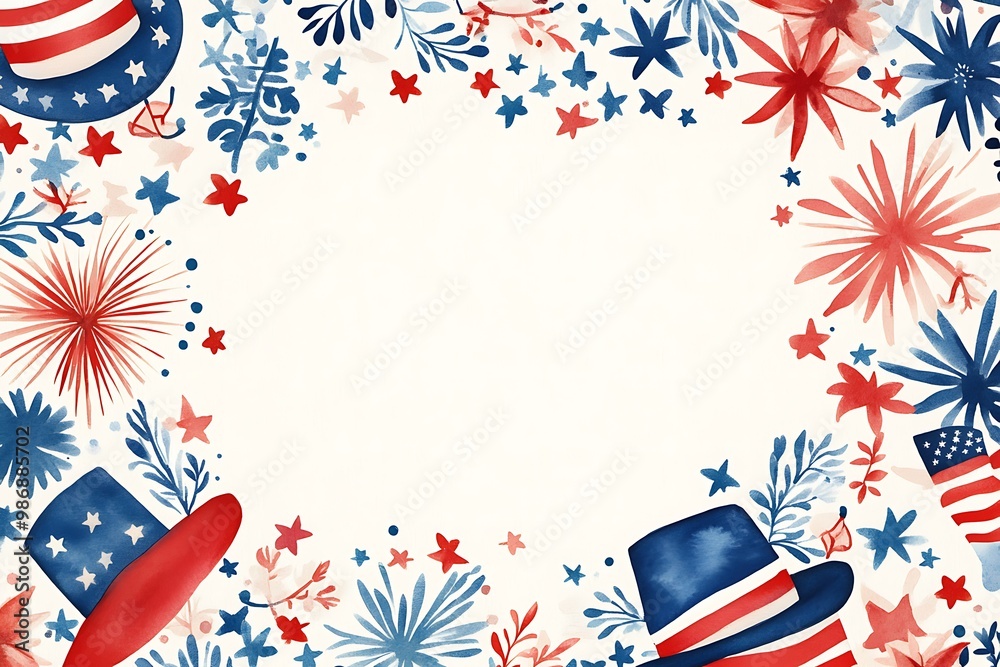 Obraz premium USA independence day background