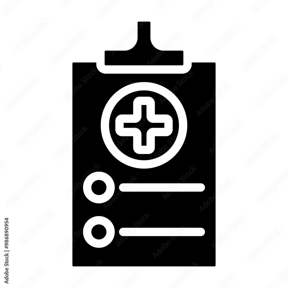 Medical Chart Vector Glyph Icon Design Medical Chart Vector Glyph Icon Design