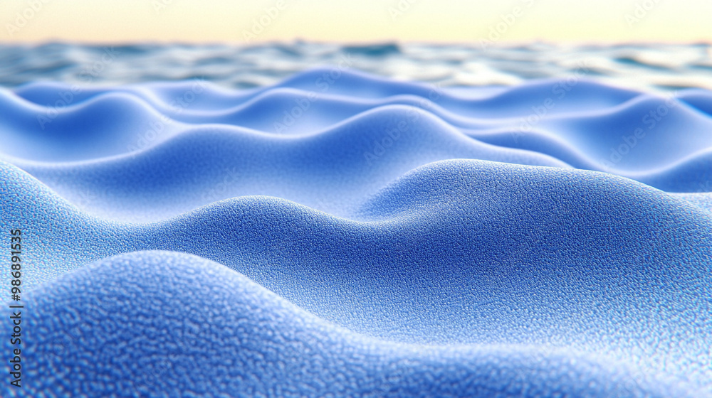 Calm blue ocean waves create a serene and tranquil atmosphere, perfect for relaxation and nature-themed projects. Calm blue ocean waves create a serene and tranquil atmosphere, perfect for relaxation and nature-themed projects.