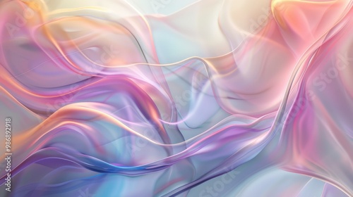 Abstract glass background with soft, swirling colors and a subtle gradient effect