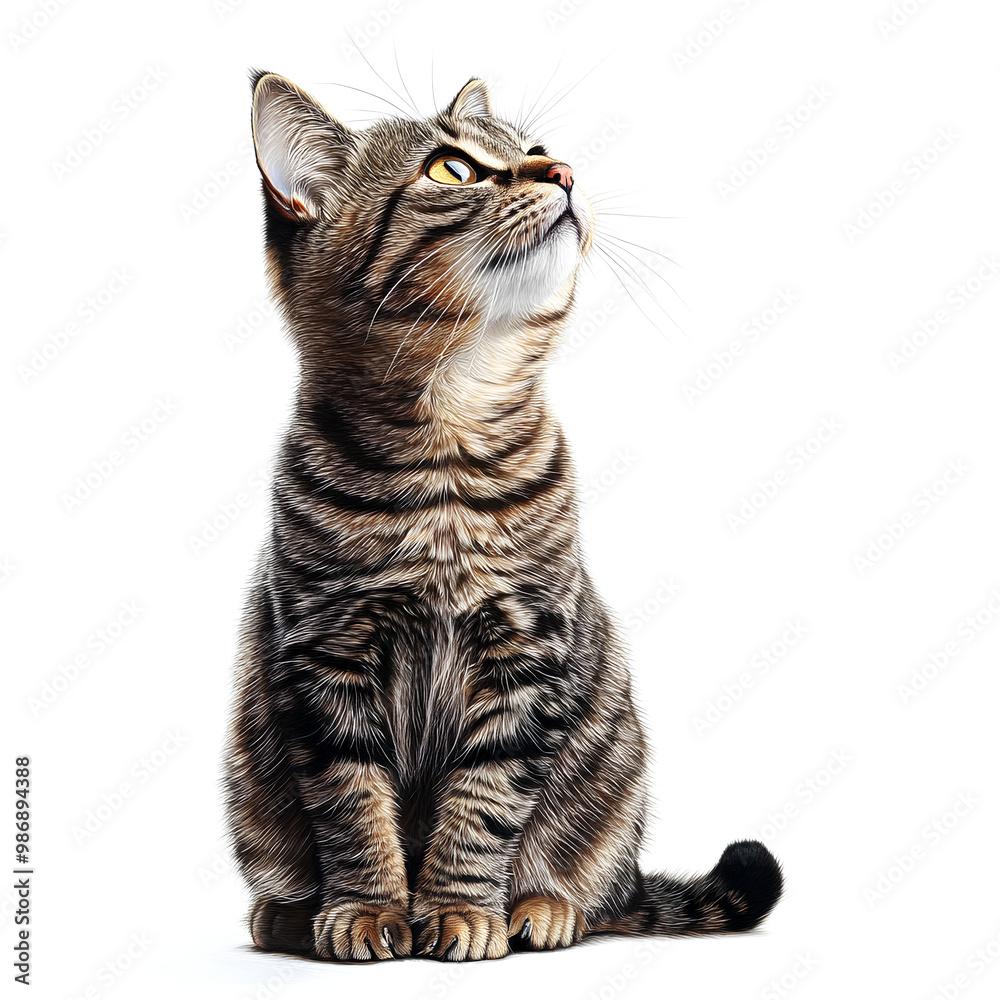 Fototapeta premium british cat isolated on white