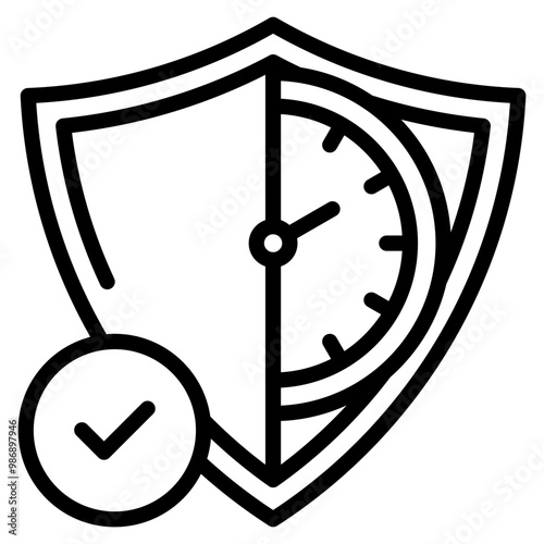 Uptime Shield Icon