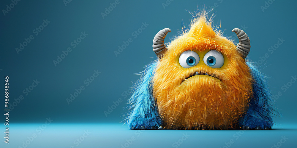 Fototapeta premium Funny Monster Cartoon Character