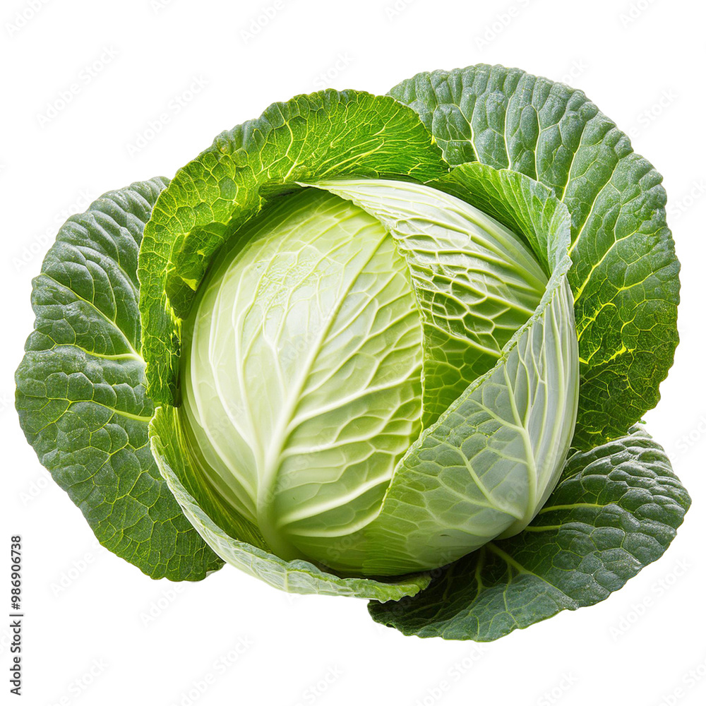 Fototapeta premium Chinese cabbage isolated on transparent background