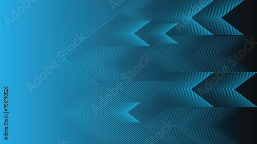 Abstract background technology high speed racing for sports of long exposure light on black background.Science geometric shape modern elegant design.Vector illustration.