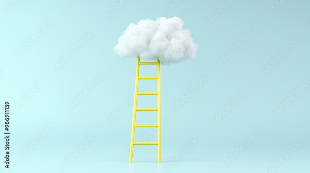 Ladder career path for business growth success process. Inspiration and creative idea concept. Ladder career path for business growth success process. Inspiration and creative idea concept.