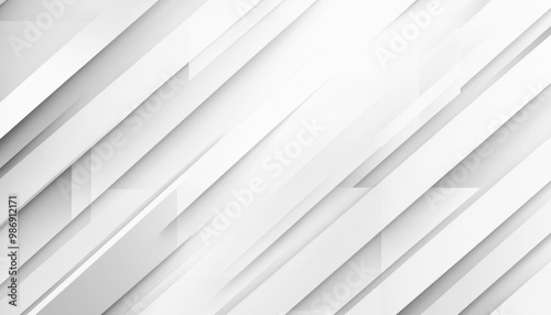 Abstract white background with geometric lines creating speed effect