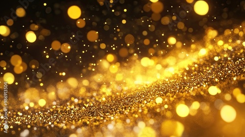 Golden Christmas Particles and Sprinkles: Shiny golden particles and sprinkles for a festive Christmas or New Year celebration, perfect for holiday-themed designs.