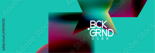 Fluid color geometric shapes abstract background. Vector Illustration For Wallpaper, Banner, Background, Card, Book Illustration, landing page