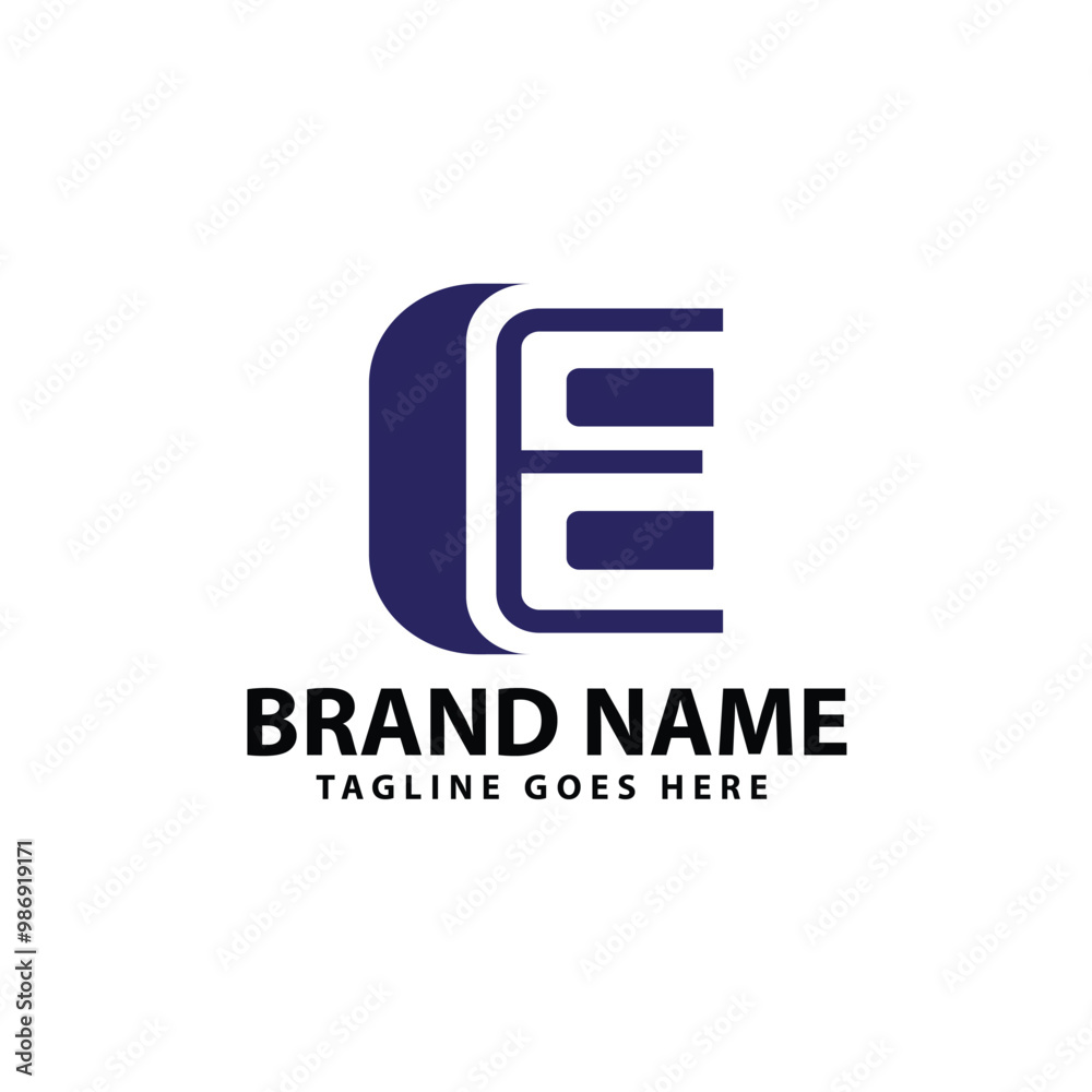 creative elegant modern minimalist letter E logo creative elegant modern minimalist letter E logo