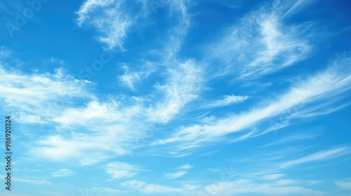 A clear blue sky with a gentle breeze, resembling the sky carefree nature photo