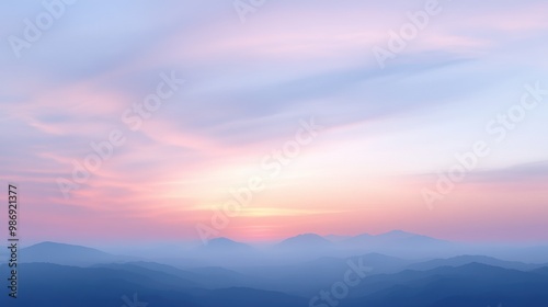 Tranquil Twilight Sky with Soft Glowing Reflections of the Day's End