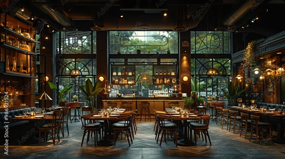 Industrial Chic Restaurant Interior Industrial Chic Restaurant Interior