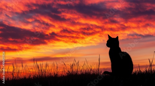 Serene Sunset Sky - A Tender Goodbye in Warm Colors