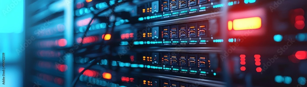 IT support Helpdesk Cybersecurity IT infrastructure with routers and servers, tech support, 3D illustration IT support Helpdesk Cybersecurity IT infrastructure with routers and servers, tech support, 3D illustration