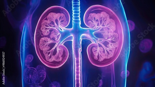 Impact of Renal Diseases such as Glomerulonephritis, Nephrotic Syndrome, and Polycystic Kidney Disease on Excretory System Function: Symptoms and Effects. photo