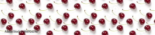  Banner Berrys background. Fruit pattern.
