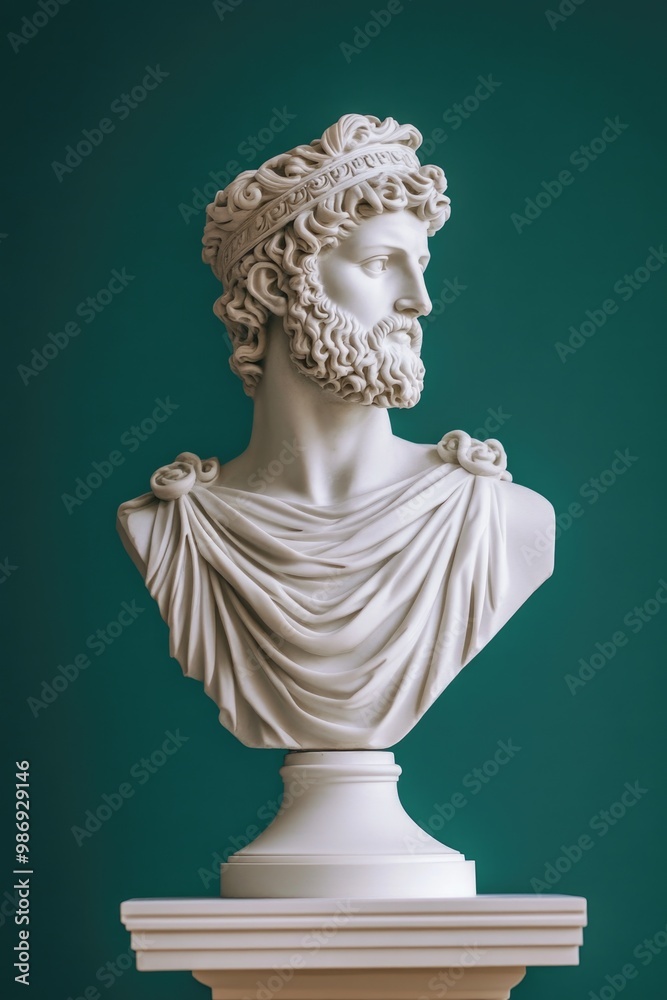 Obraz premium Man with beard statue