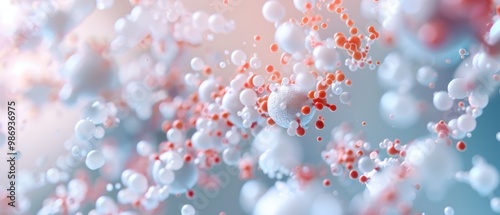 Enzyme Dynamics in Leukemia Treatment, an intricate depiction of molecular interactions showcasing enzyme activity targeting leukemia cells in a vibrant, scientific illustration.