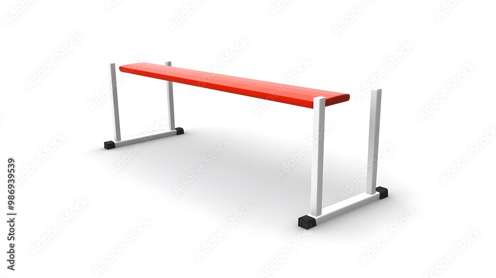 Hurdle isolated on a white transparent background, rendered in 3D. Hurdle isolated on a white transparent background, rendered in 3D.