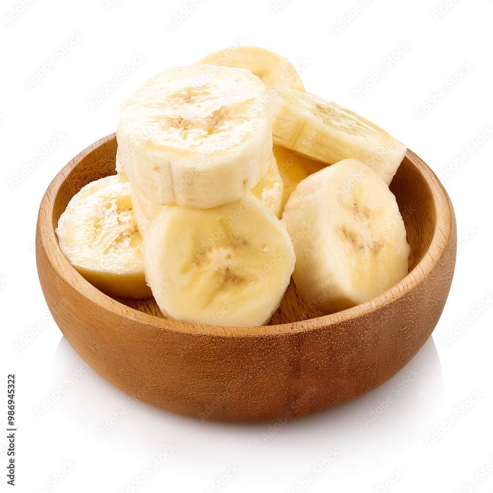 Piece banana fruits isolated on white background Piece banana fruits isolated on white background