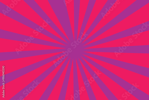 Pop art red comic background with sun burst and dot halftone. Cartoon retro pattern strips. Vintage backdrop for comic superhero text, speech bubble, message.