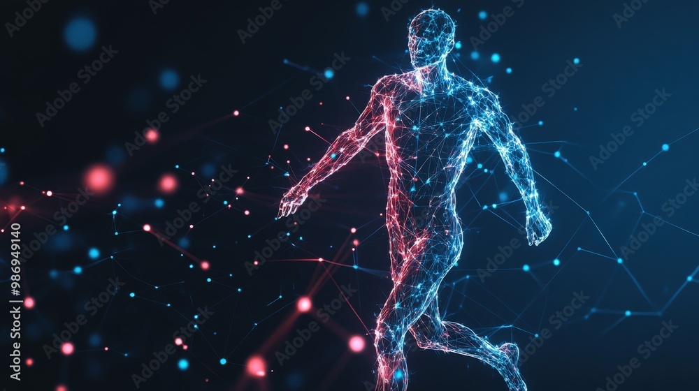 Dynamic motion study athlete showcasing energy and movement on blank slate copy space background Dynamic motion study athlete showcasing energy and movement on blank slate copy space background