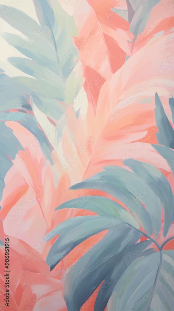 Vibrant tropical leaf pattern Vibrant tropical leaf pattern
