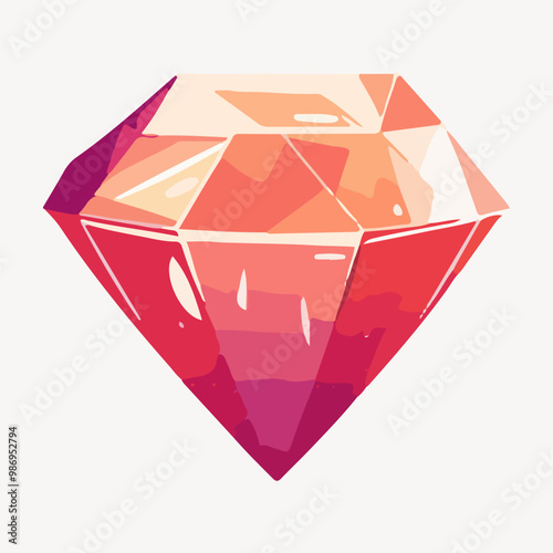 gemstone illustration vector