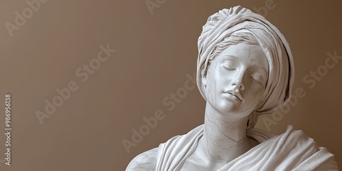 Serene Marble Sculpture: A ...