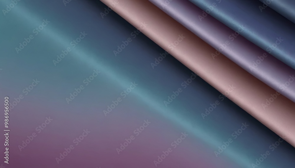 Fototapeta premium A series of colorful fabric pieces are arranged in a row