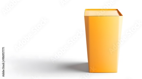 Wallpaper Mural Orange juice carton box isolated on a white transparent background, PNG format. Torontodigital.ca
