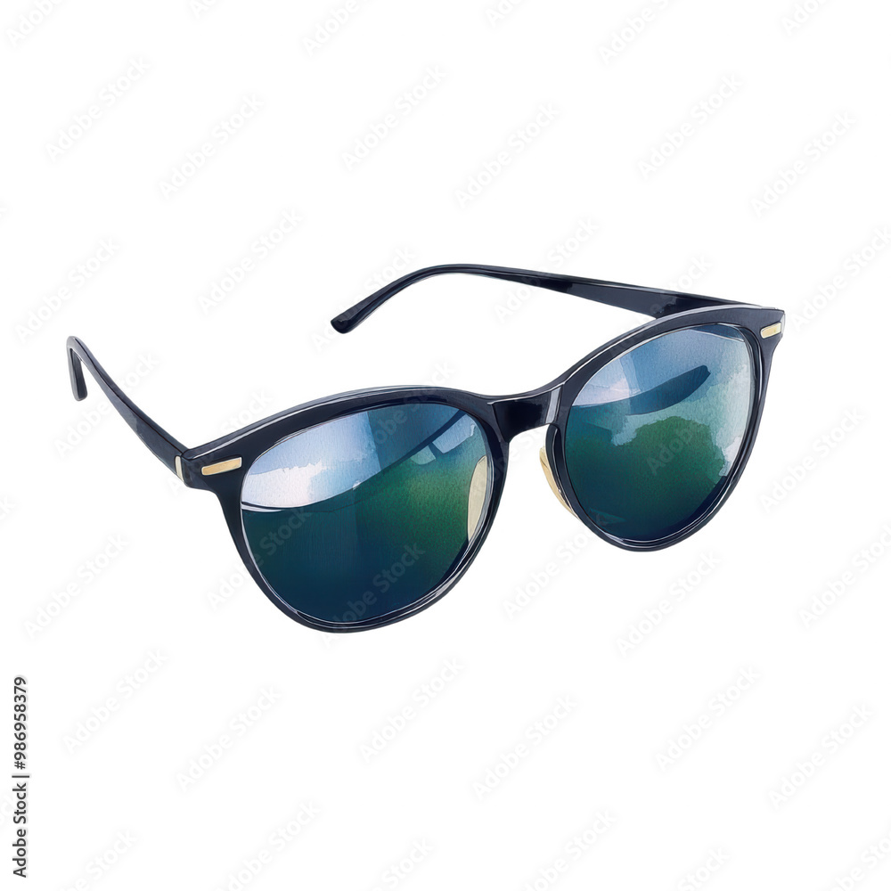 Stylish Sunglasses for Fashionable Summer Looks on transparent  Background