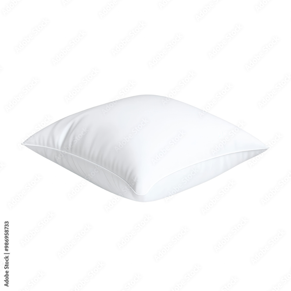 Soft White Pillow on transparent Background Soft White Pillow on transparent Background