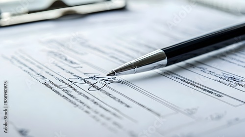 Approved Business Loan Document with Signature Showcasing Financial Success and Growth