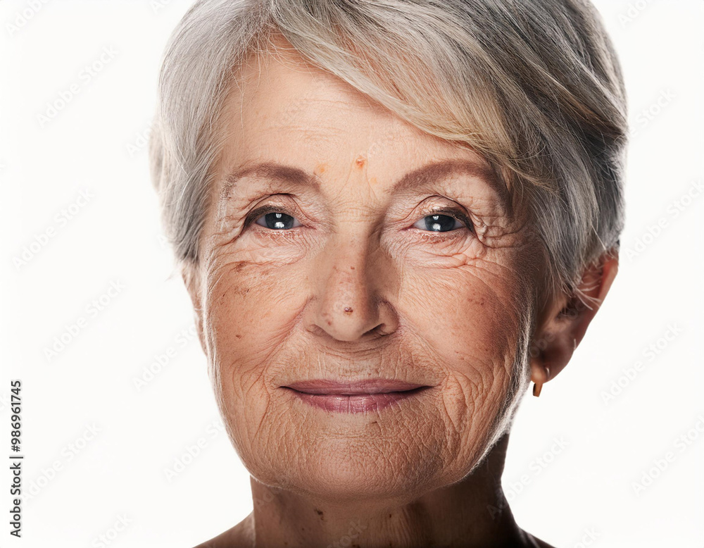 Woman Suffering From Sun Damage Actinic Keratosis Woman Suffering From Sun Damage Actinic Keratosis
