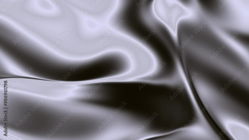 Abstract fluid texture of swirling liquid chrome metal waves with ...
