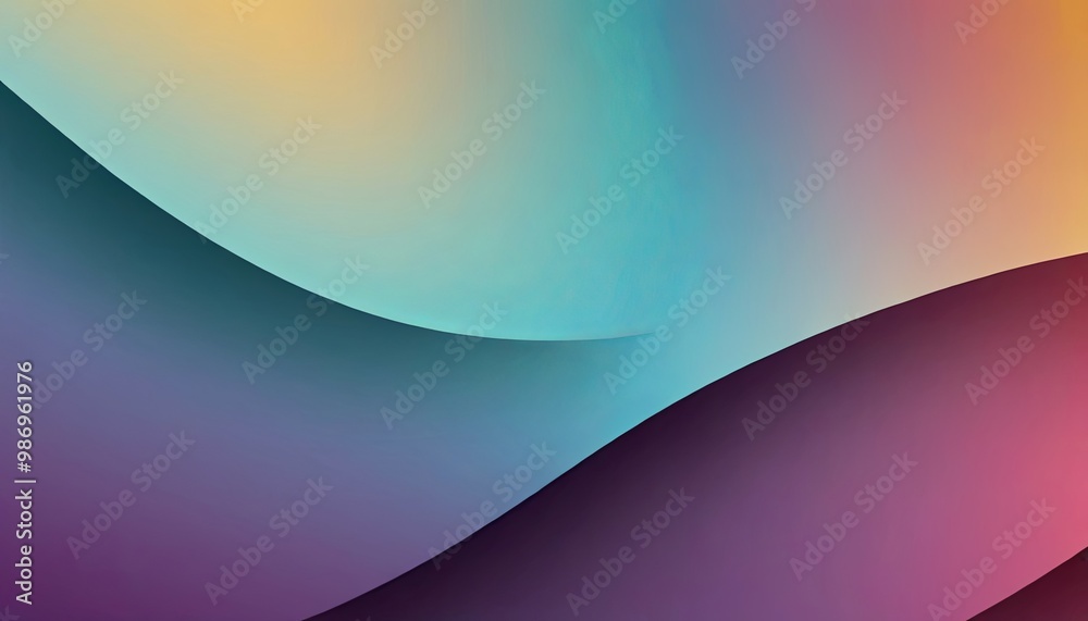 A colorful, abstract background with a blue wave
