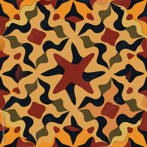 Abstract Seamless Pattern Illustration